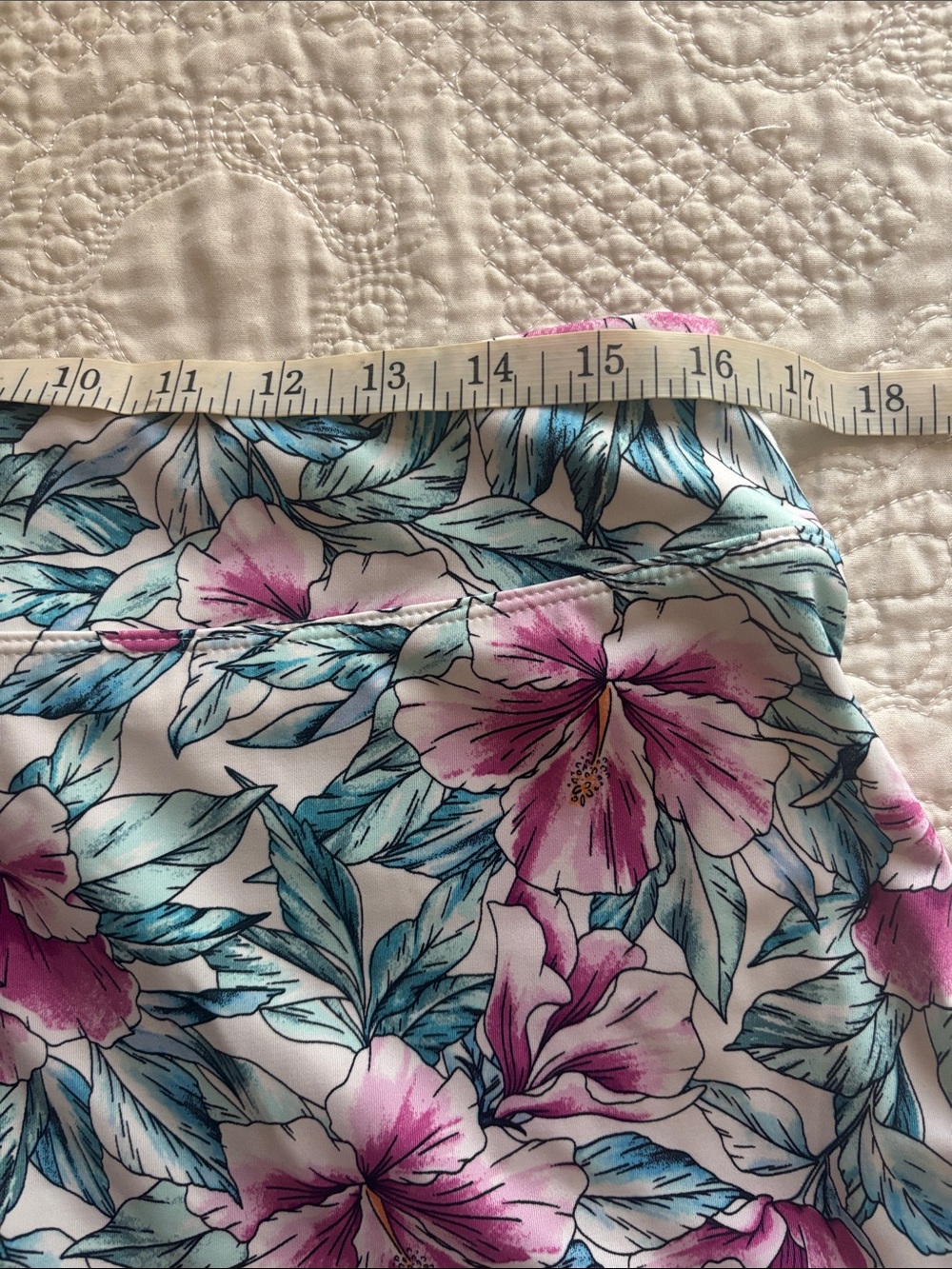 Tommy Bahama Active Floral Zip-Up Top and Ruffle Skirt Set - Pink & Teal Bloom - Picture 6 of 13